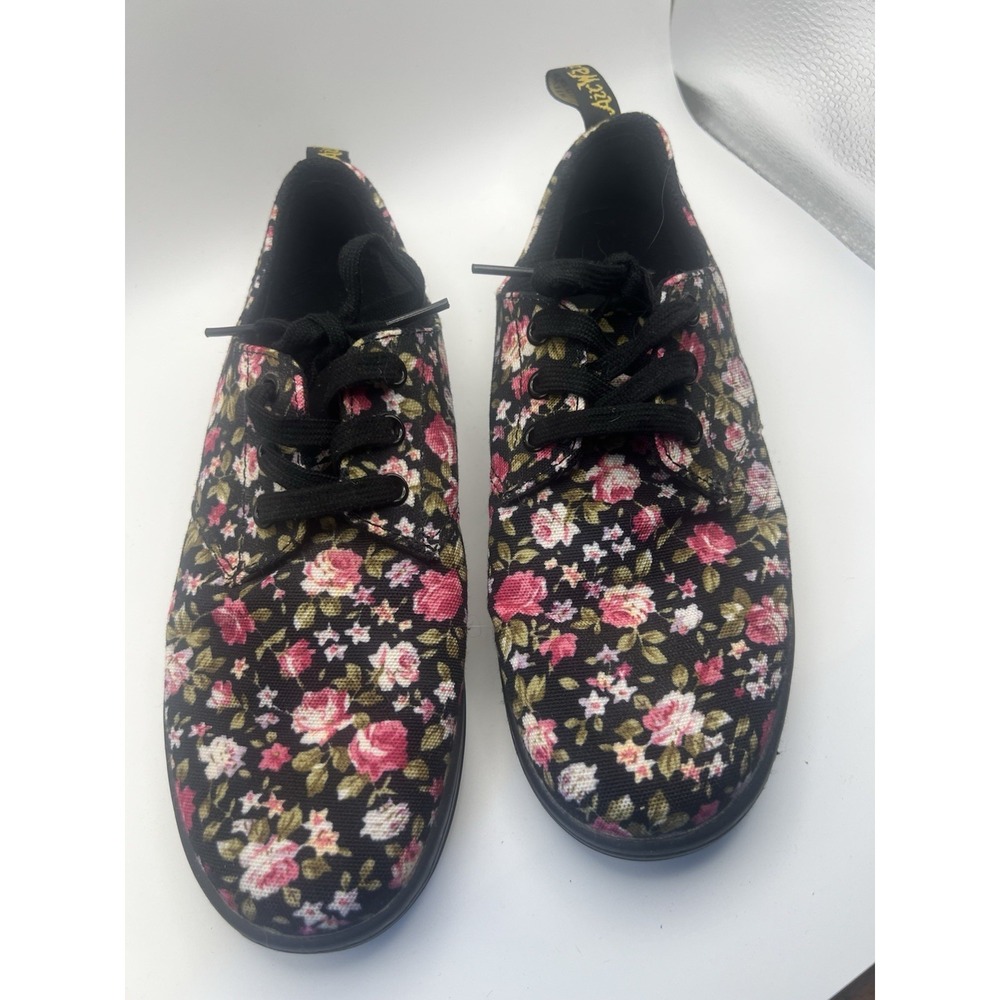 Dr. Martens Aldgate Women's Floral Canvas‎ Sneakers Size 7 Lace Up